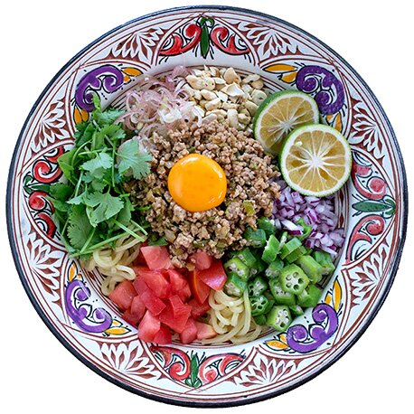 和風肉みそあえ麺